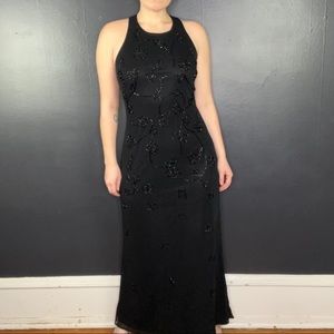 Vintage 90s beaded maxi gown